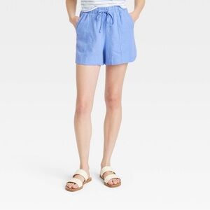 NWT Linen Pull On Shorts - Size Small